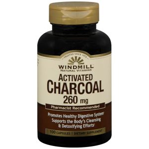 Activated Charcoal 260 mg. Capsules – 100’s