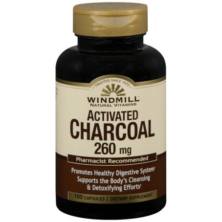 Activated Charcoal 260 mg. Capsules – 100’s